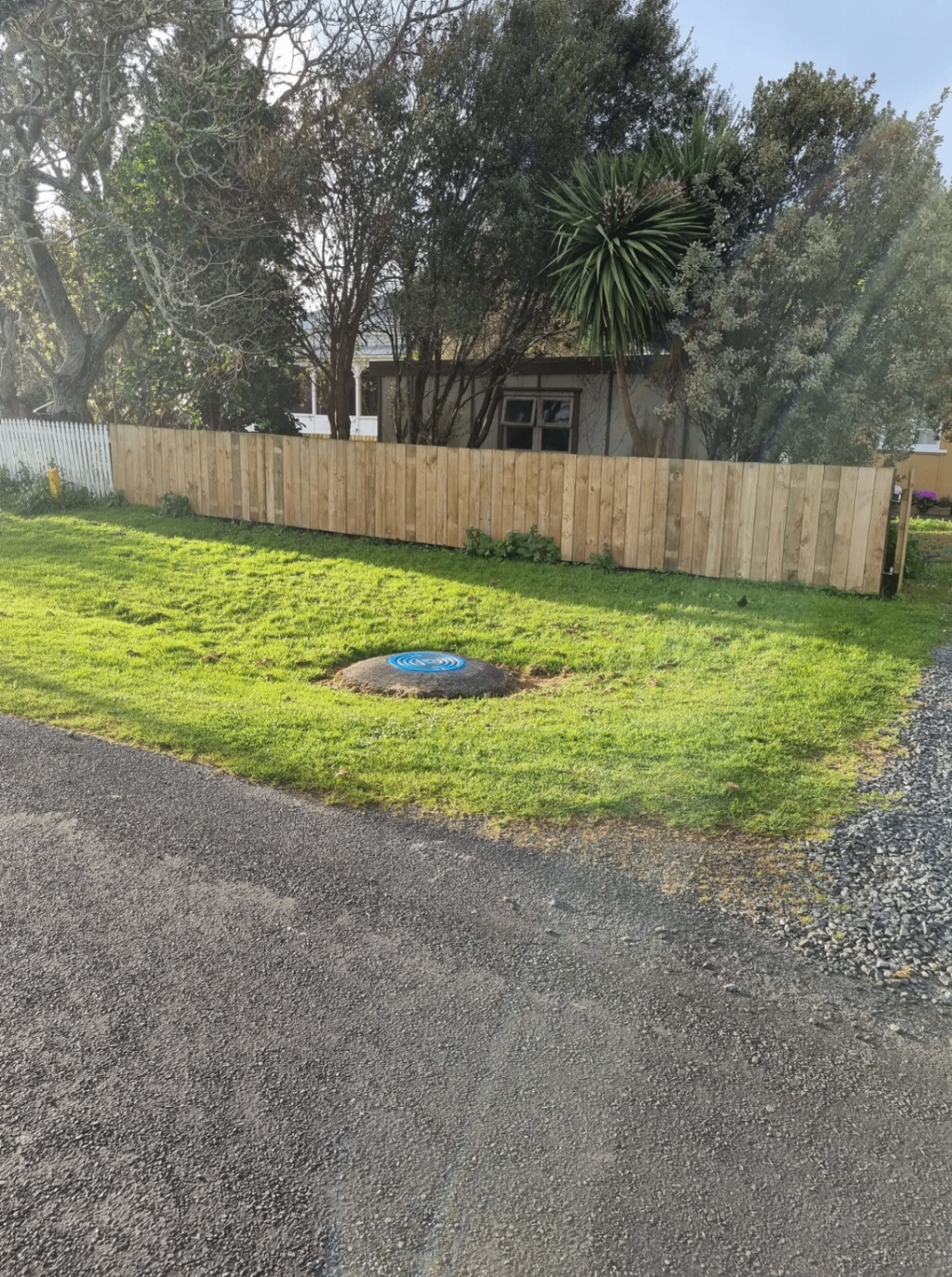 New timber paling front yard fence in a residential property